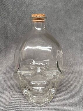 Glass skull jar Halloween decor